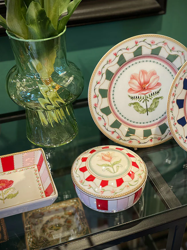 Caja Joyero Redonda de Porcelana 'Flowery' - Imagen 5